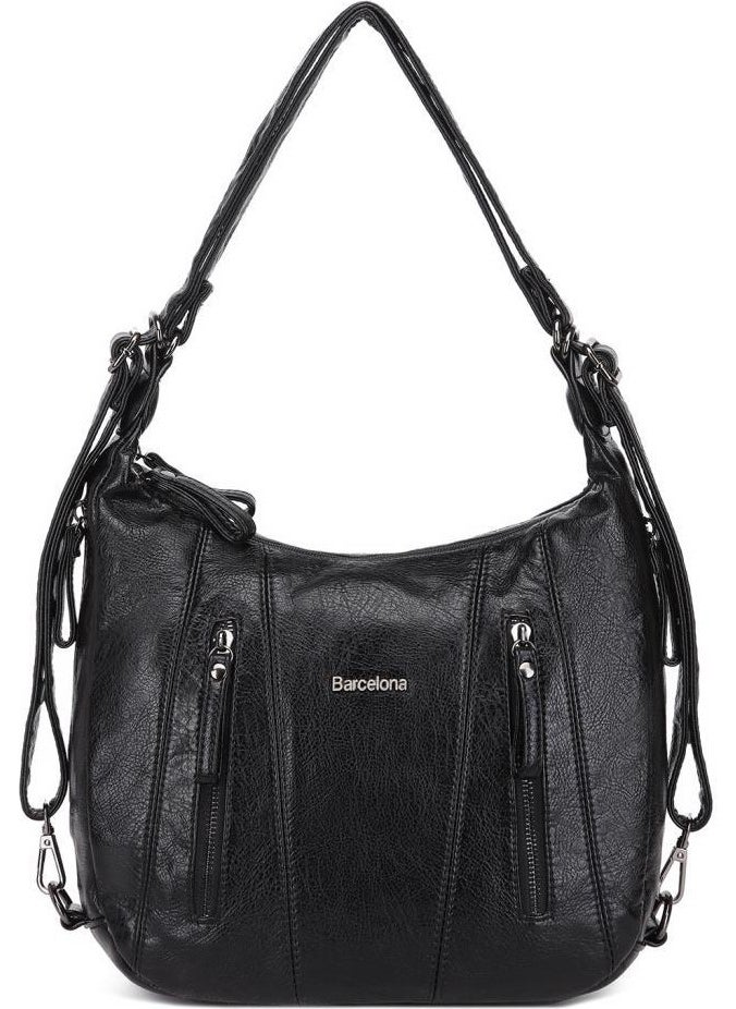 Barcelona - Wash Leather Shoulder Bag Women's Bag 21-K 1838 - Image 1