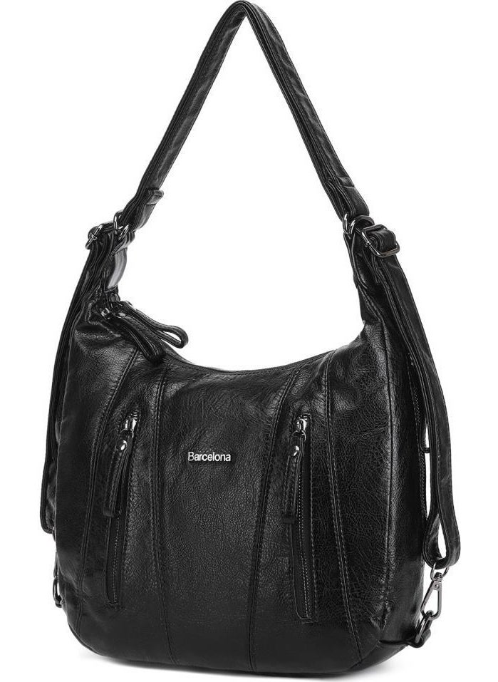 Barcelona - Wash Leather Shoulder Bag Women's Bag 21-K 1838 - Image 1