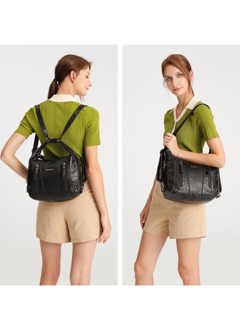 Barcelona - Wash Leather Shoulder Bag Women's Bag 21-K 1838 - Image 1