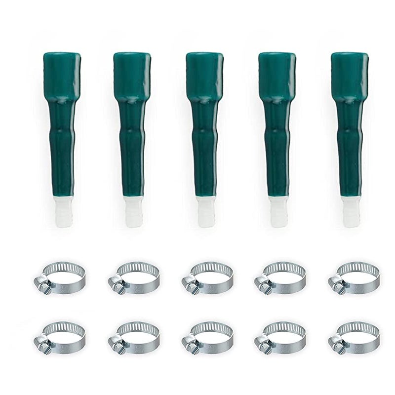 Garbnoire Heavy Duty Standard Size 0.75 Inch Hose Connector With Adjustable Clamps for Garden Water Pipe & Car, Bike Washing Accessories | Suitable Connecting Hose Pipe (Color May Vary) (Pack of 5) - Image 4