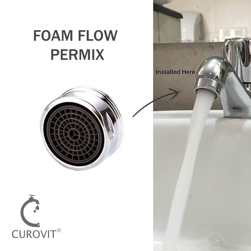 CUROVIT CUROVIT Brass Male Aerator Foam Flow Pack of 20pc 24mm for Elevate Your Faucet Flow  - Image 2