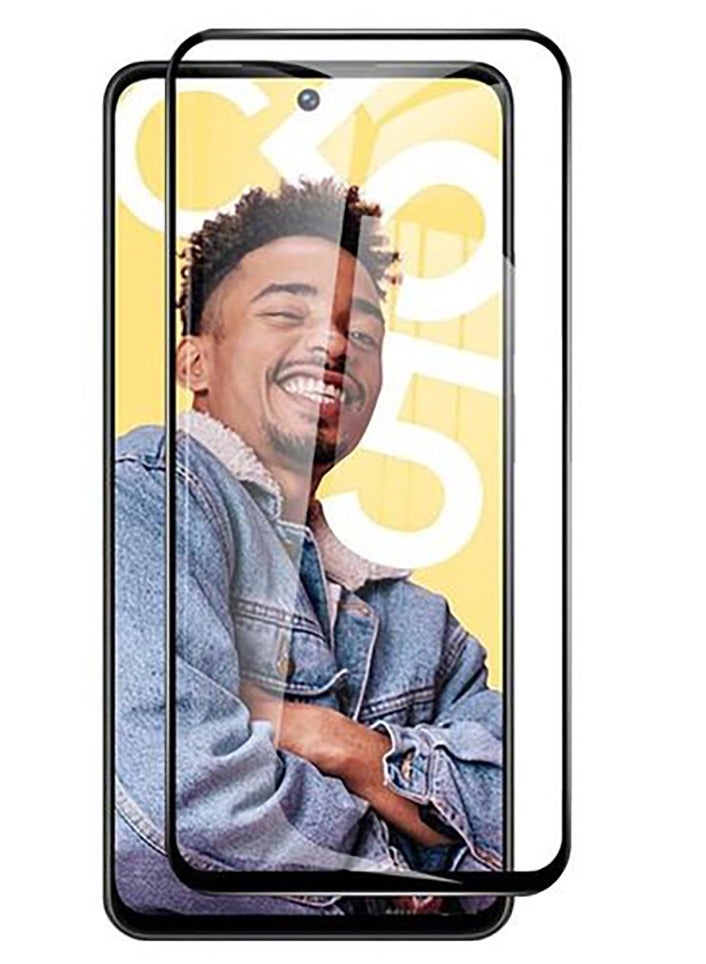 Realme C55 Premium Tempered Glass Screen Protector - Black  - Image 1