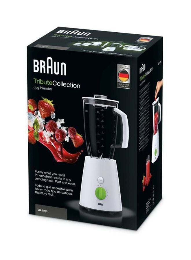 براون خلاط من مجموعة تربيوت 2 L 800 W JB3010 أبيض/ شفاف - Image 4