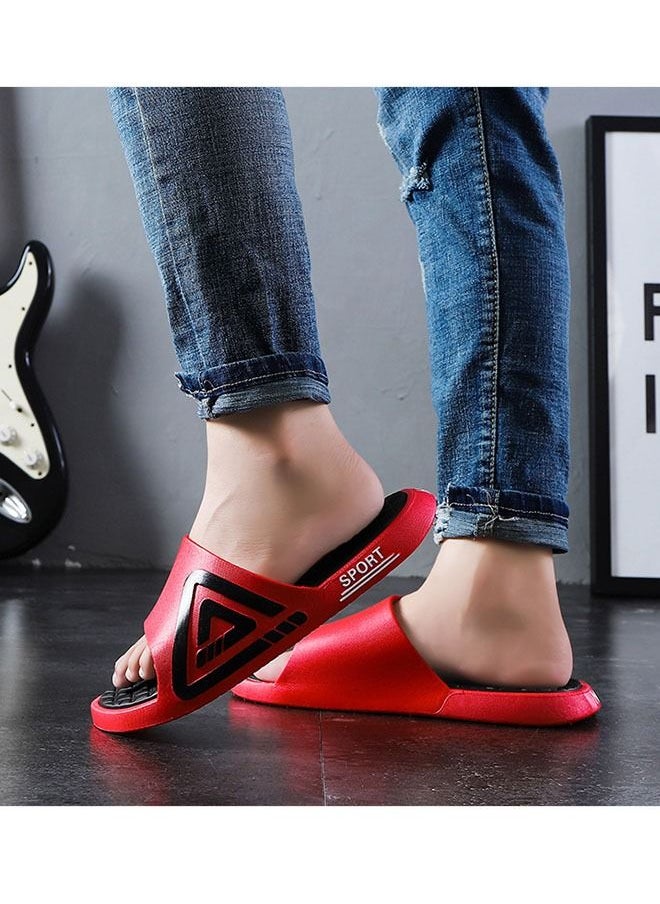 ZCM-HAPPY Unisex Shower Slippers Men's Women's Non-Slip Flat Sandals Suitable for Outdoor or Indoor or Bathroom Use  - Image 2