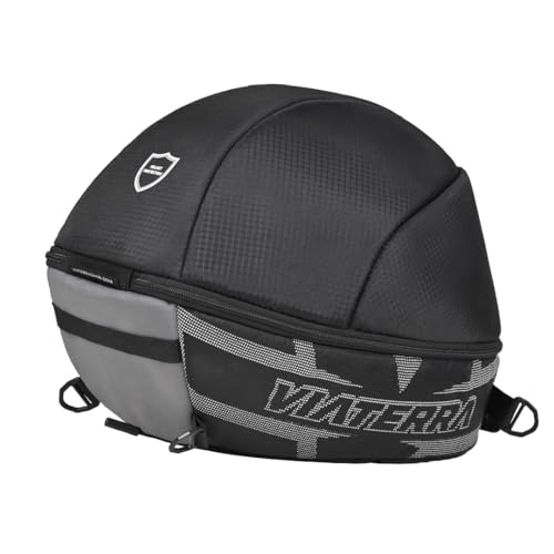 ViaTerra Polyurethane Full Face Motorbike Helmet Bag I Ultimate Motorcycle Helmet Cover/Bag I Bike Accesories For Travel And Storage, black - Image 2