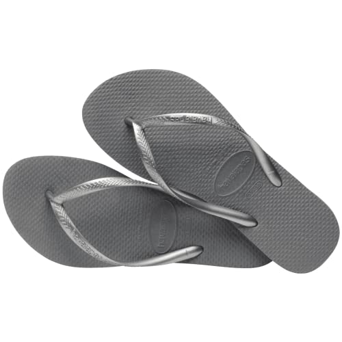 Havaianas Women's Slim Flip Flops Sandals - Steel Grey, 7/8 - Image 4