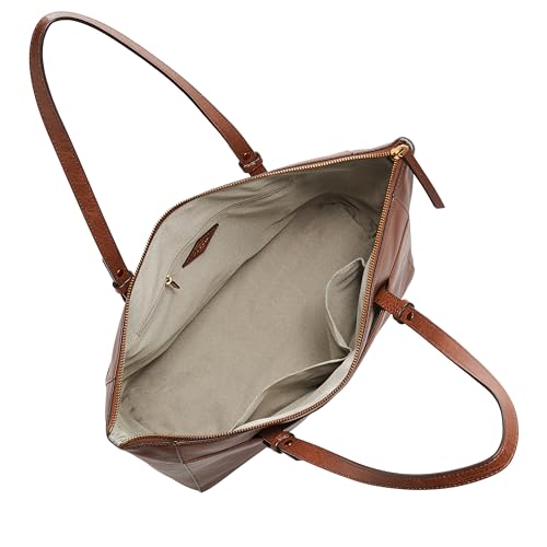 Fossil Women's Rachel Leather Tote Bag Purse Handbag, Medium Brown (Model: ZB7507200) - Image 3