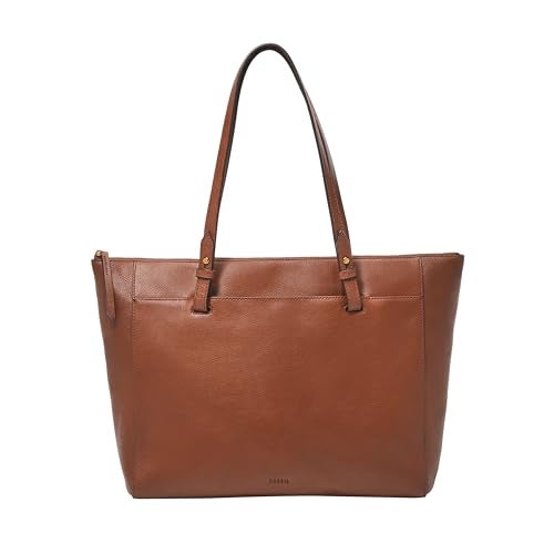 Fossil Women's Rachel Leather Tote Bag Purse Handbag, Medium Brown (Model: ZB7507200) - Image 1