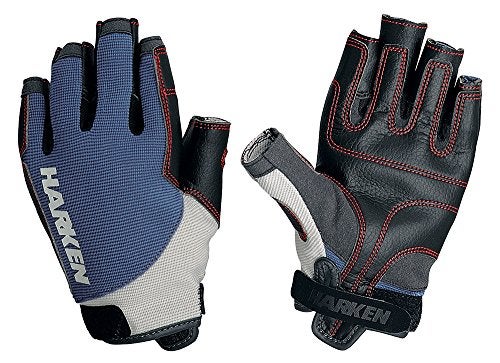 Harken Sport Spectrum 3/4 Finger Gloves, Blue,junior large - Image 2