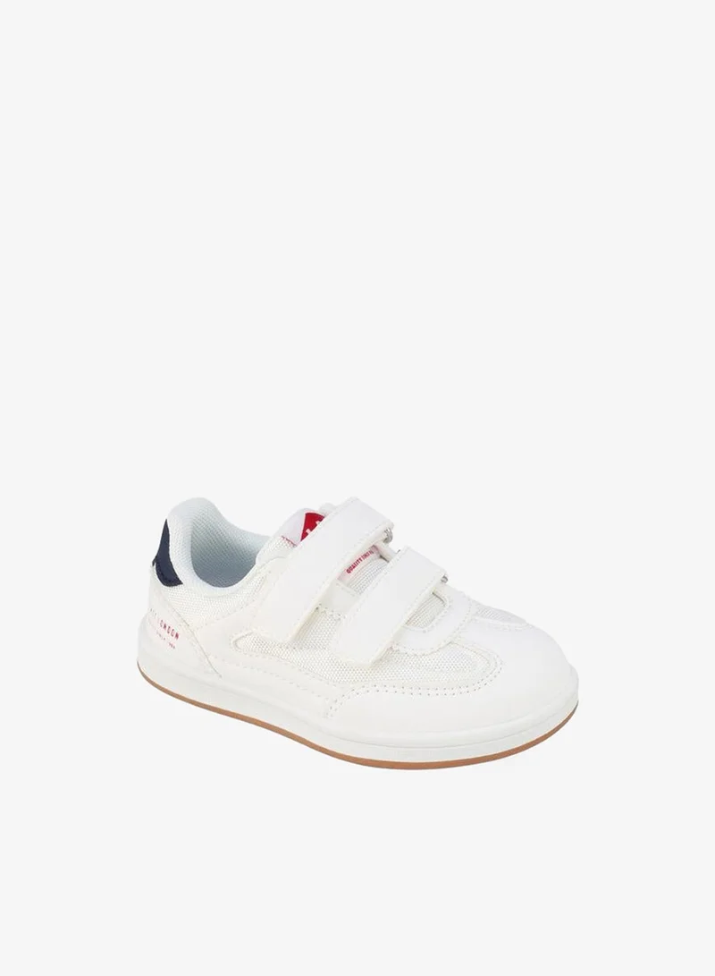 لي كوبر Boys Hook & Loop Ankle School Sneakers