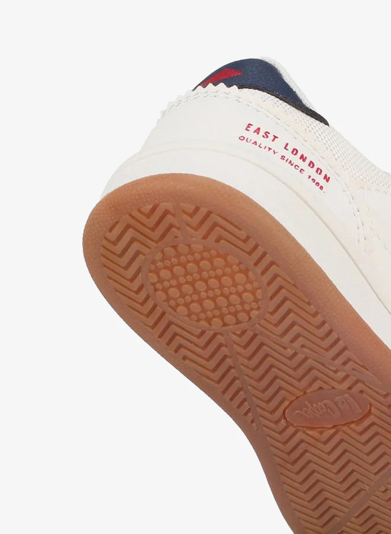 Lee Cooper WHITE Boys Hook & Loop Ankle School Sneakers for Men | Best Price UAE