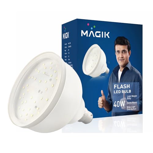 MAGIK Power Plus Flash 40W LED Bulb | Warm White 3000K | High Brightness | B22 Base | Energy Saving | Long Life | Pack of 1 - Image 1