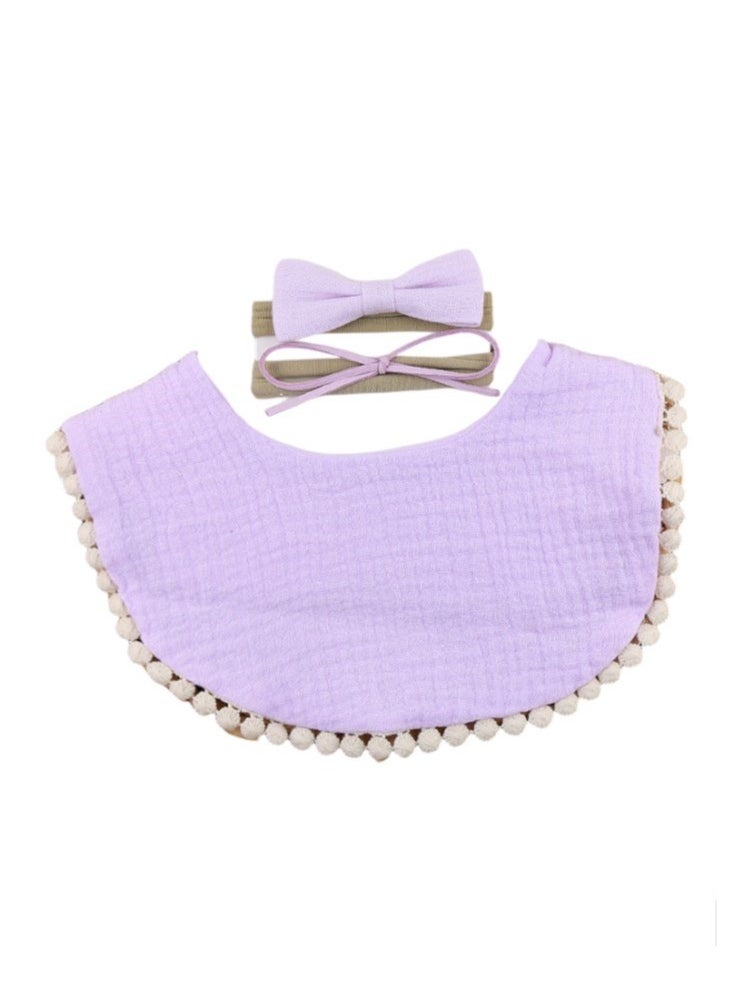 Bambimici -Sophia  Set of Baby Bib and Ribbon Headband - Lavander - pzsku/Z8A2DC7875E17B5E09437Z/45/_/1736238787/cf6a54b4-59ea-4b82-9709-5012145ea4c9