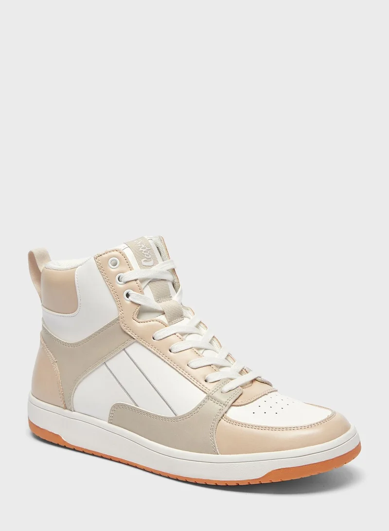 لي كوبر Lace Up High Top Sneakers