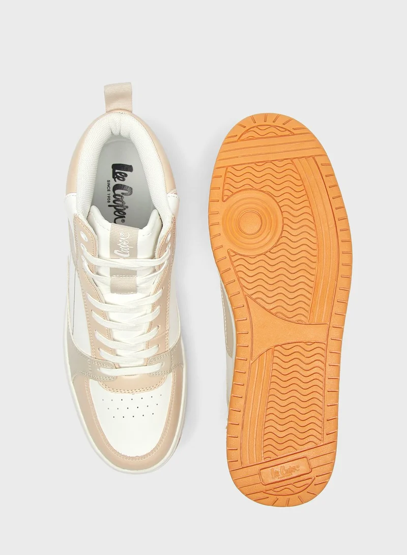 لي كوبر Lace Up High Top Sneakers