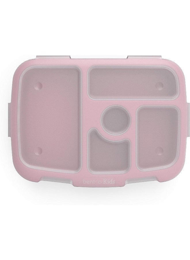 Bentgo (Pink Dots) - Bentgo Kids Prints Tray with Transparent Cover - Reusable, BPA-Free, 5-Compartment Meal Prep Container with Built-In Portion Control for Healthy At-Home Meals and On-the-Go Lunches - Image 4