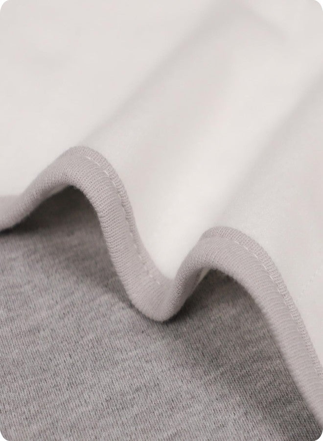 Knirose 100% Organic Cotton Snuggle Strap, a Zipadee-Zip Accessory Adjustable for Wearable Baby Swaddle Blankets, Belly Band for Baby Swaddle Sacks for Newborn Baby Boys Girls 0-6 Months, Fits-All White Grey - Image 5