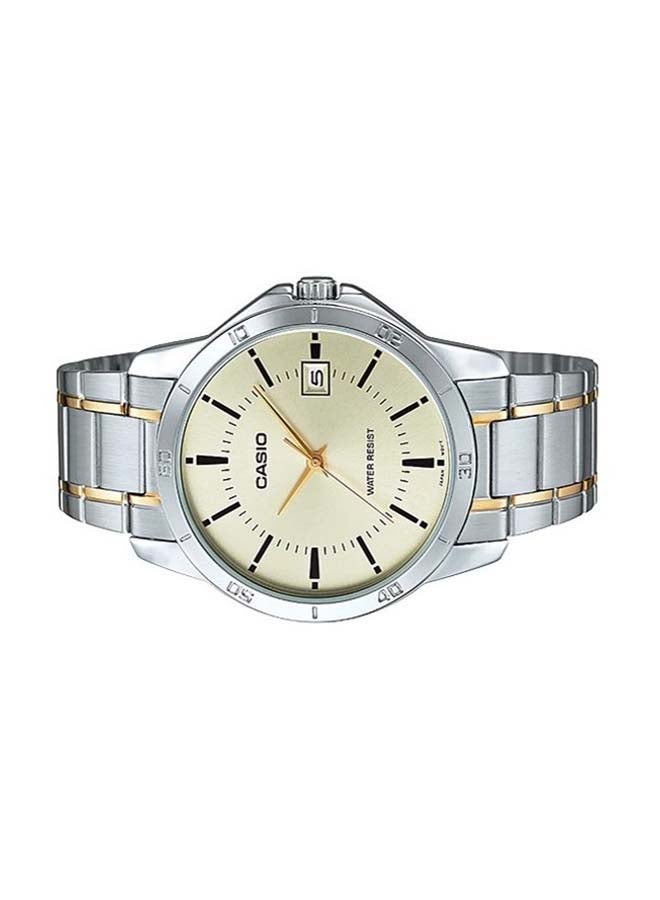 CASIO Women Stainless Steel Quartz Analog Watch LTP-V004SG-9AUDF - 30 mm - Gold/Silver - Image 3