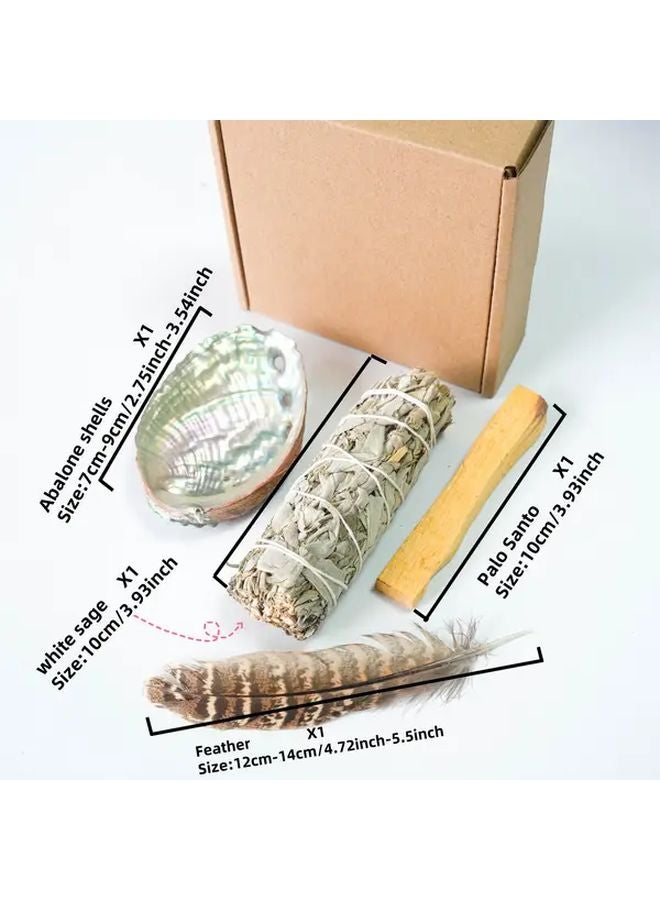 صندوق هدايا حكيم طبيعي مع أعواد بخور من الروطان لتزيين المنزل والطقوس الروحانية - Image 3