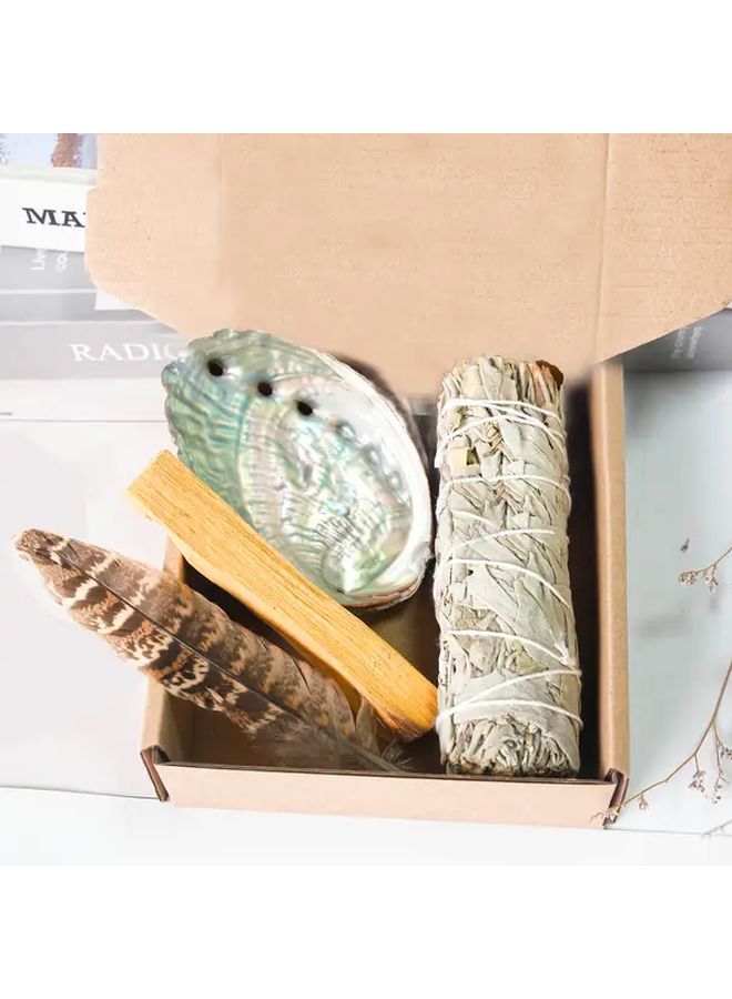 صندوق هدايا حكيم طبيعي مع أعواد بخور من الروطان لتزيين المنزل والطقوس الروحانية - Image 1