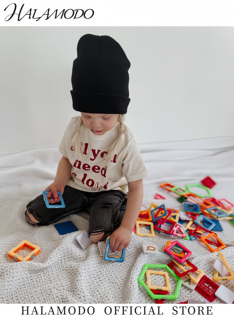 95PCS Magnetic Building Blocks Set Upgraded Magnetic Tiles Toys Learning by Playing Games STEM Creativity Educational Toys for Toddlers Boys & Girls - Image 2