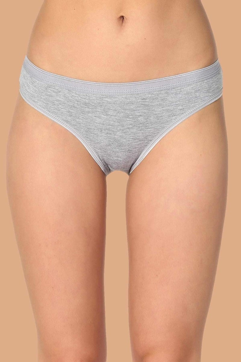 Tutku 12 Pieces Gray Color Waterway Bikini Panties 