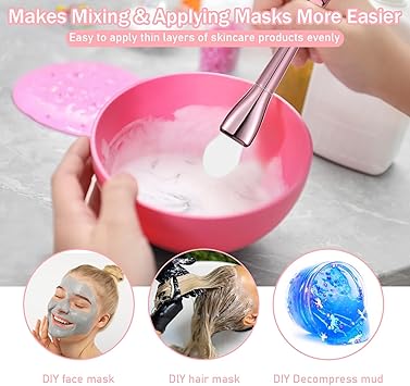 WY LIGHTING LEVEL 3 Pcs Silicone Face Mask Brush Skincare Facial Spa Spatula Beauty Mud Applicator Lotion Cream Brushes for Body Charcoal Mixed Mask Clay Modeling DIY  - Image 4