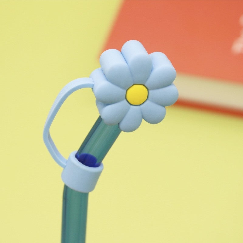 Soft Glue 7 8 10Mm Straw Cap Silicone Cute Cartoon Doll Straw Plug Pvc Stereo Dustproof Straw Cap - Image 1