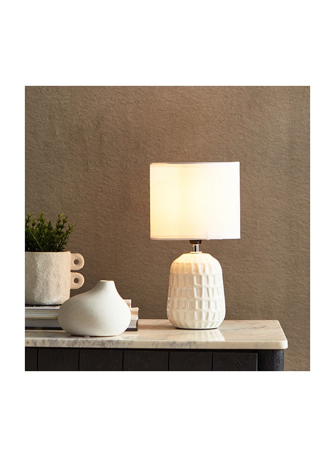 هوم بوكس مصباح طاولة سيراميك من كاسبيان - 17x17x31.5 سم - Image 2