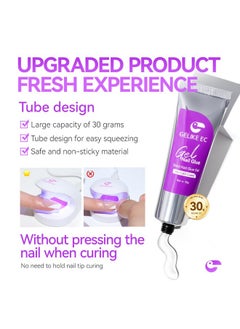 gelike ec Gelike EC Solid Glue Gel for Nail - Adhesive for Press on Tips 30g  - Image 2