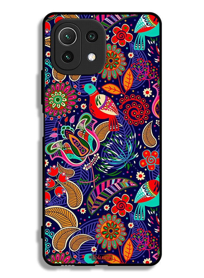 Tolwak Xiaomi Mi 11 Lite Protective Case Cover Birds And Floral Pattern - Image 2