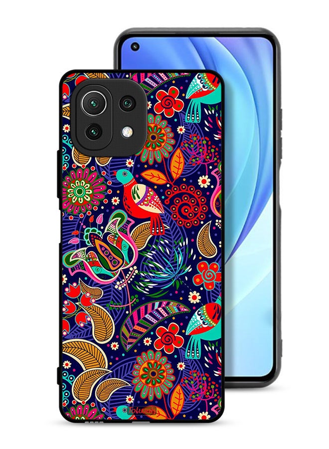 Tolwak Xiaomi Mi 11 Lite Protective Case Cover Birds And Floral Pattern - Image 1