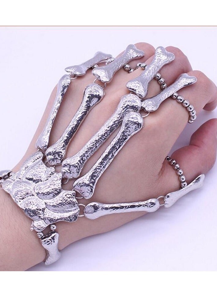 amazing.EGP Halloween Horror Hand Finger Bone Punk Bracelet for Women Men Kids Chic Unique Jewelry Accessories Prom Party  - Image 1