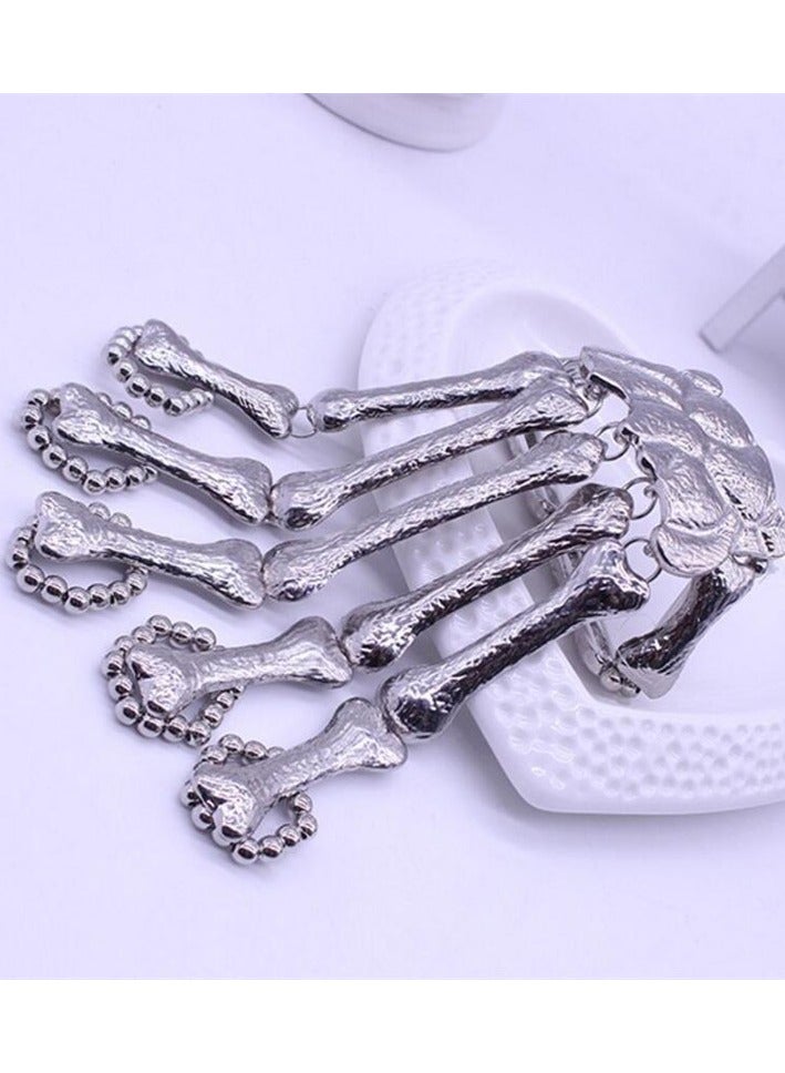 amazing.EGP Halloween Horror Hand Finger Bone Punk Bracelet for Women Men Kids Chic Unique Jewelry Accessories Prom Party  - Image 2