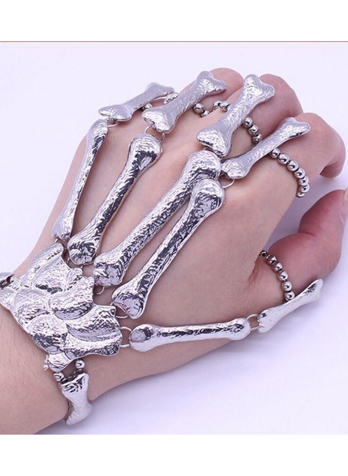 amazing.EGP Halloween Horror Hand Finger Bone Punk Bracelet for Women Men Kids Chic Unique Jewelry Accessories Prom Party  - Image 4