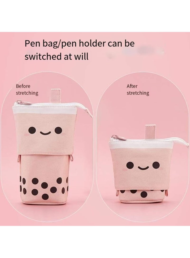 ANGOO Telescopic pencil case, pen holder, pop-up pencil case, vertical telescopic Transformers bag, vertical storage bag, perfect for holiday and New Year office bags - Image 4