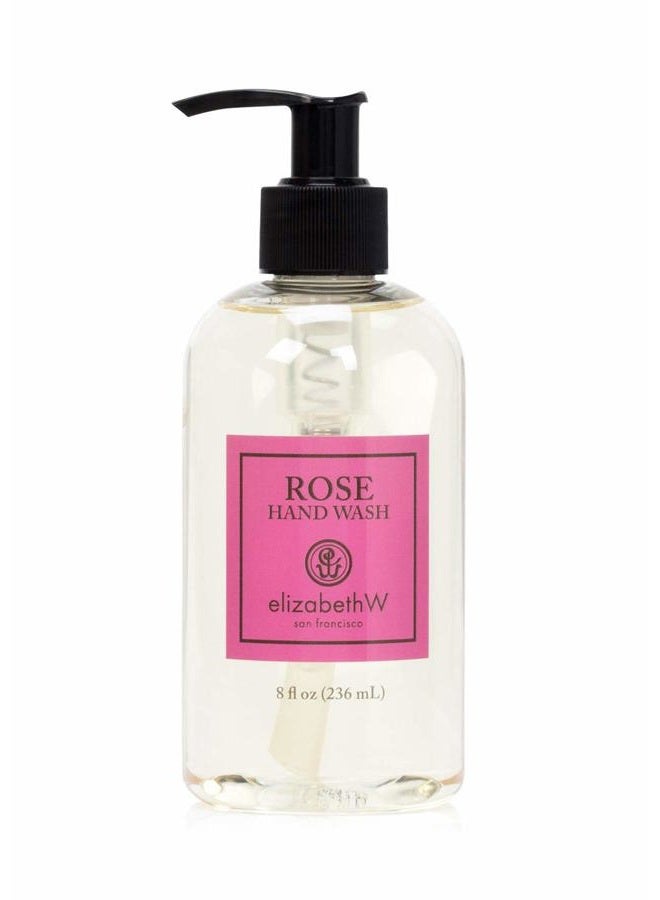 elizabeth W , Rose Hand Wash, 8 Fluid Ounces - Image 1
