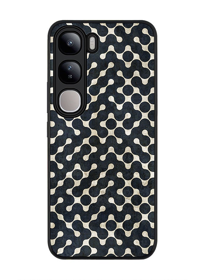 Stylizedd For vivo V40 Lite Case,Slim fit Camera Protection, Shockproof Thin Phone cover - Connect The Dots (Black) - Image 1