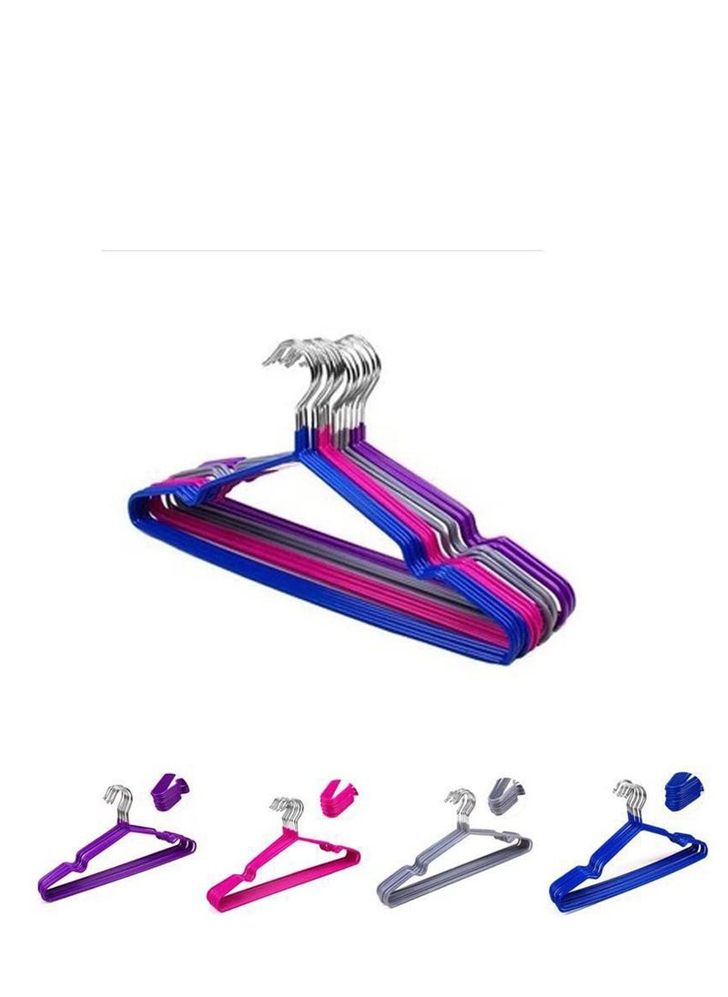 10 pcs metal hangers with silicone control lever  - Image 2
