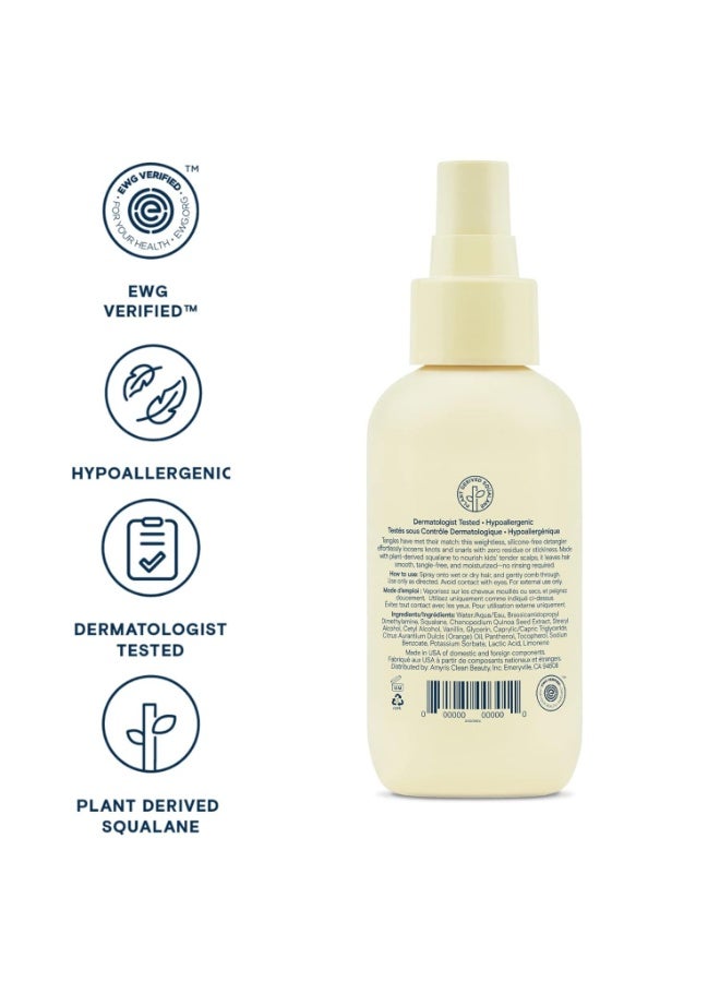 pipette Leave-In Hair Detangler Spray for Kids, 4.4 Fl Oz Orange and Vanilla Scent - Image 2