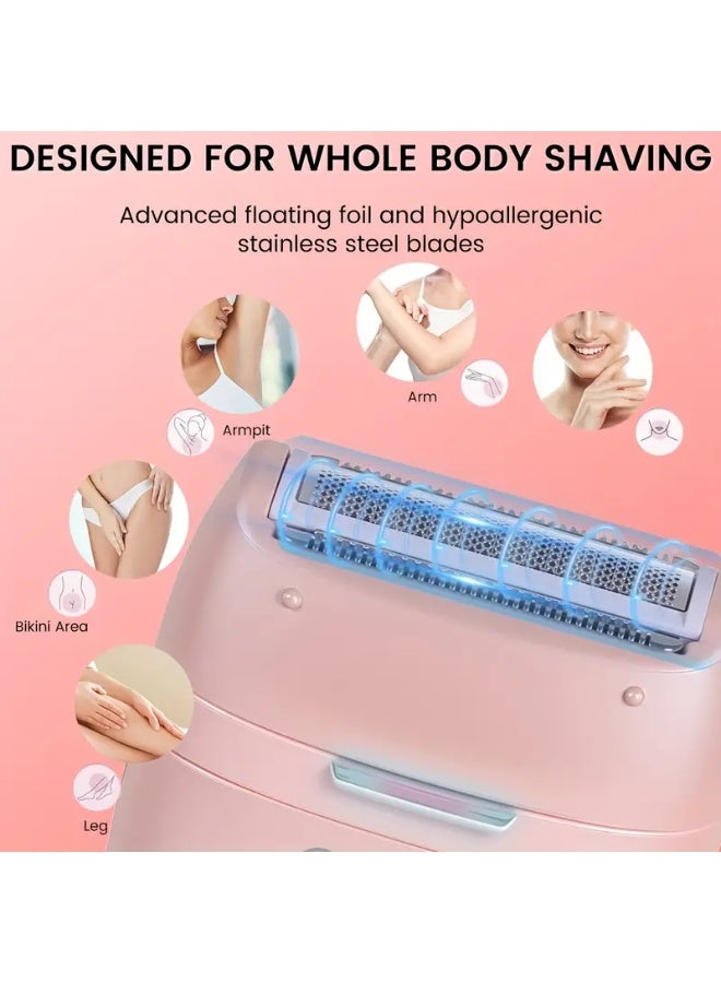 Hatteker 5-In-1 Electric Hair Trimmer for Women Suitable for Underarms And Legs - Professional Epilator - Image 4