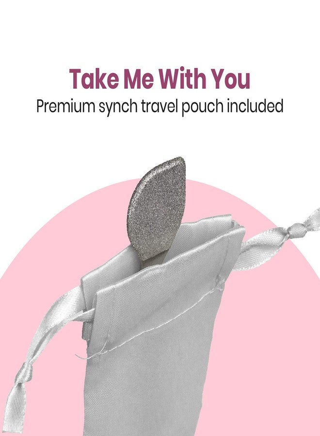 Lindo Beauty Buffer - Microdermabrasion Tool, Diamond Infused, Embedded Silicone Lip Scrubber, For Smooth Skin, Radiant Complexion, Travel Pouch Included (Beauty Buffer with Silicone Lip Scrubber) - Image 4