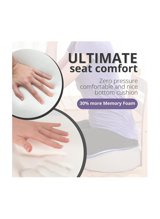 general Seat Cushions for Office Chairs, Memory Foam Car Seat Cushion, Office Chair Cushion, Ergonomic Donut Pillow for Desk, Car and Gaming, Back Pain Relief and Support - Image 4