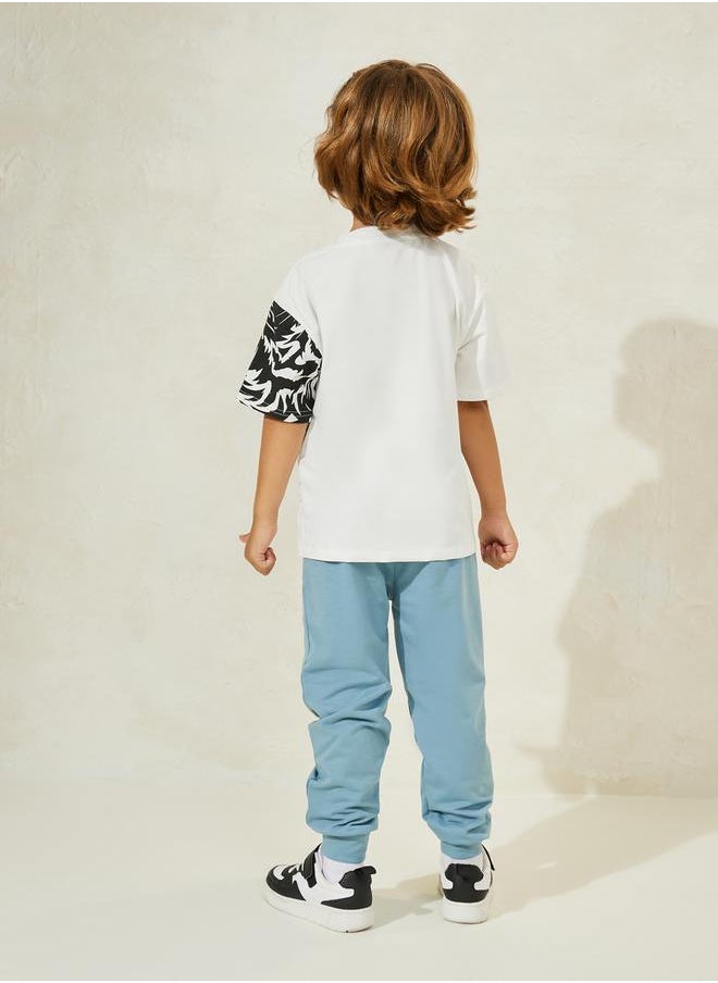 Styli Tiger Graphic Print T-Shirt & Joggers Set  - Image 4