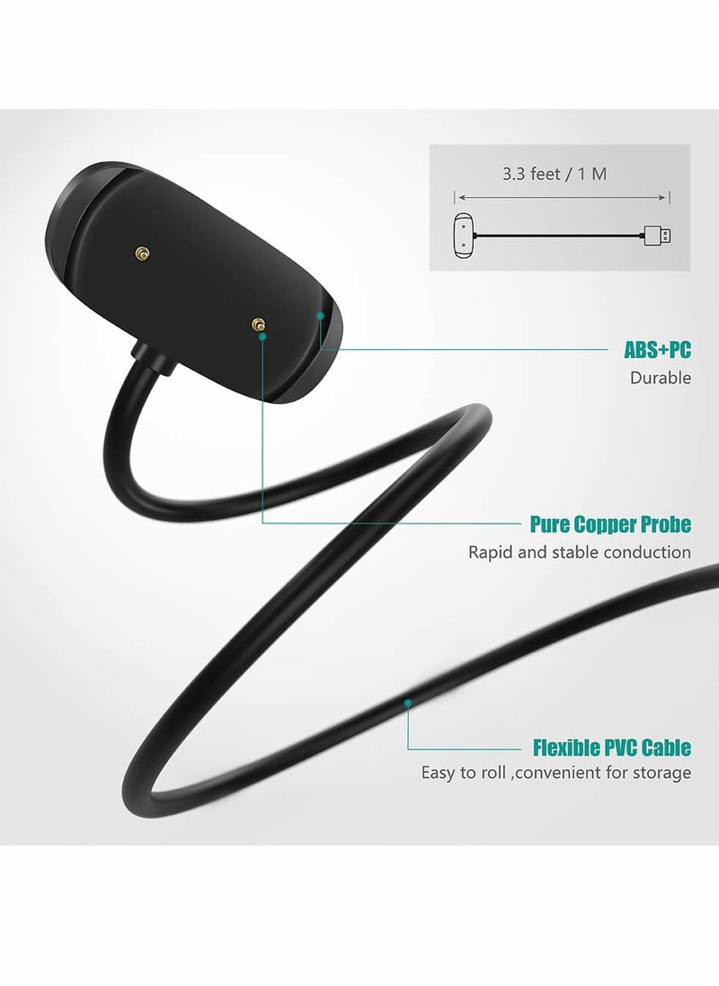 SYOSI - Usb  Watch Charging Cable For Amazfit GTR etc Smart Watch Black - Image 1