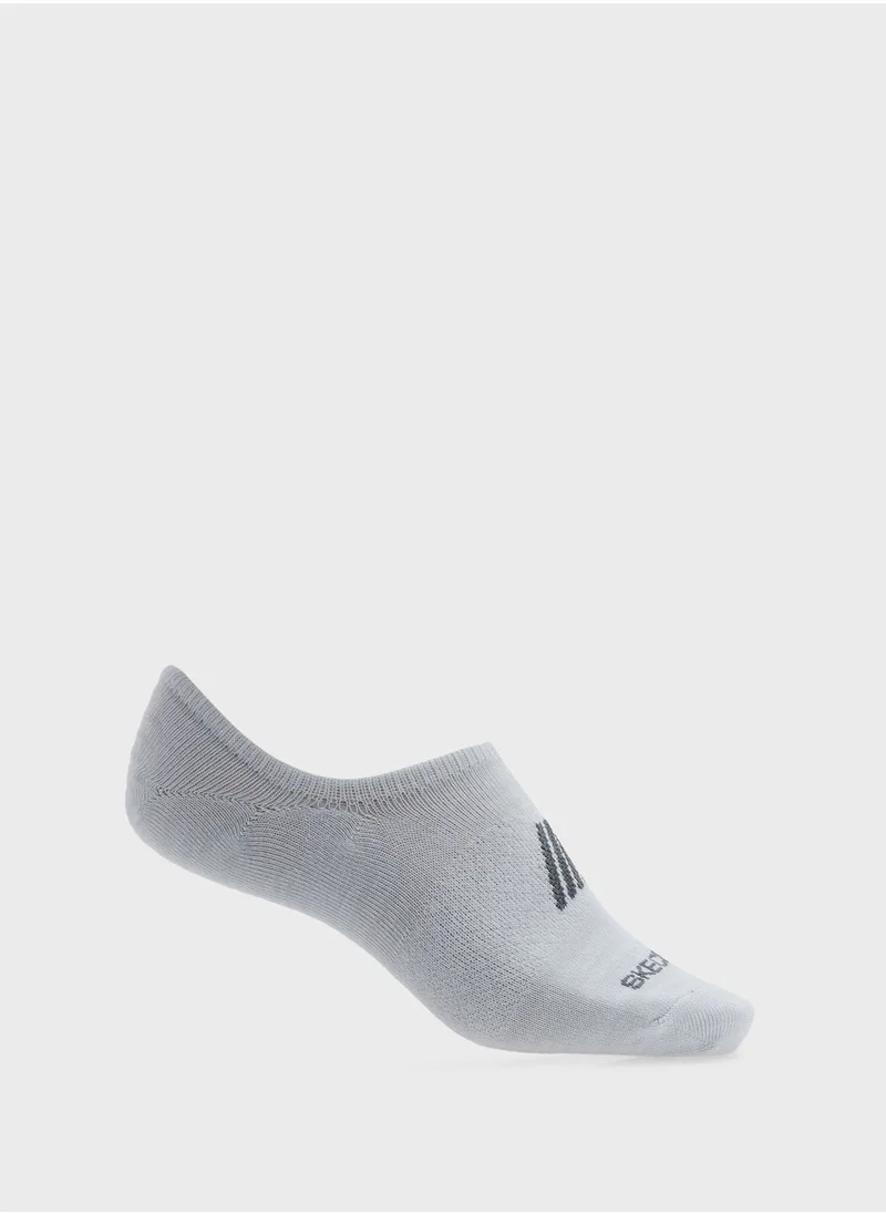 SKECHERS 6 Pack Womens Non Terry No Show  Socks