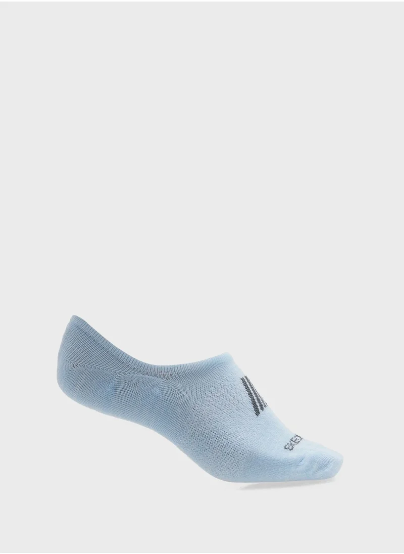 SKECHERS 6 Pack Womens Non Terry No Show  Socks