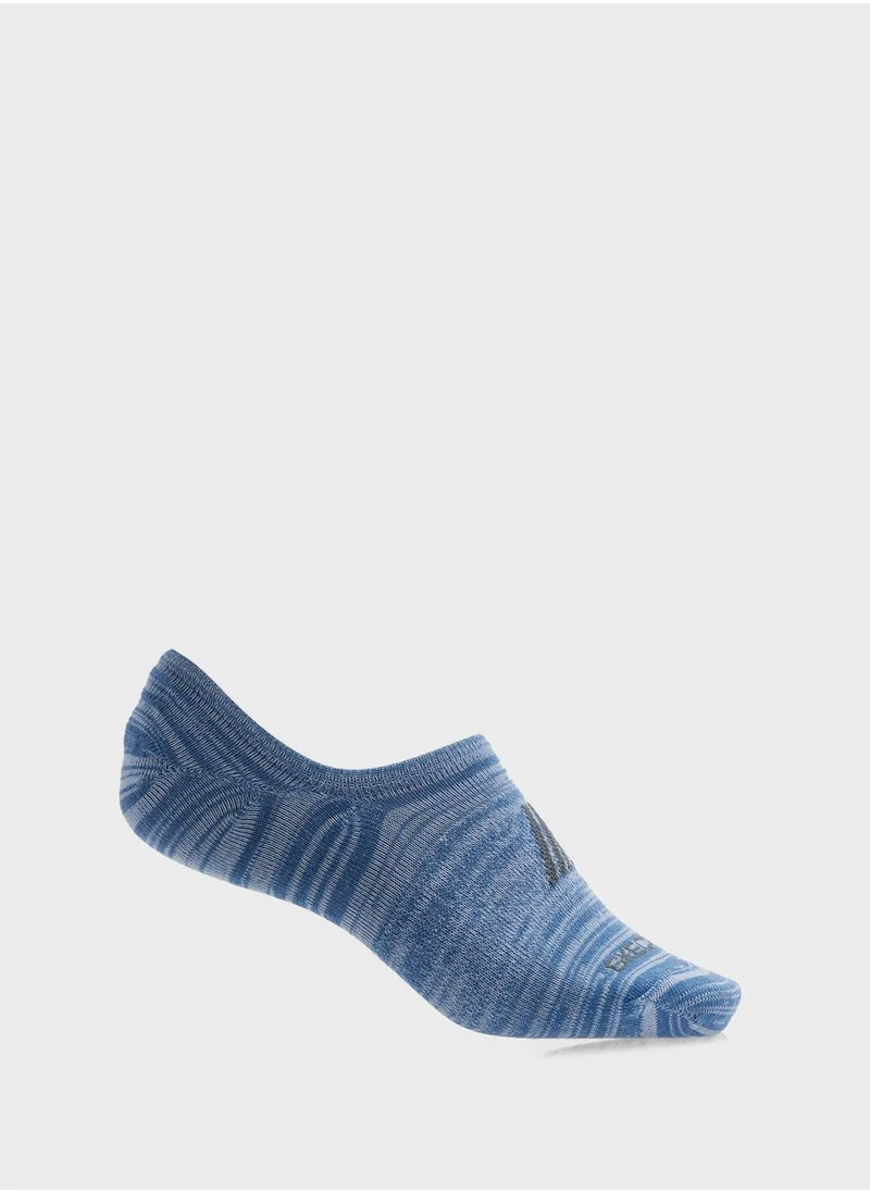 SKECHERS 6 Pack Womens Non Terry No Show  Socks