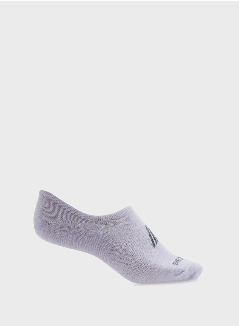 SKECHERS 6 Pack Womens Non Terry No Show  Socks