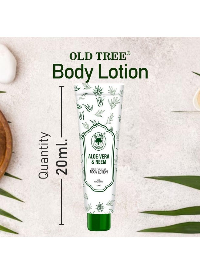 أولد تري أنابيب مستحضرات التجميل المرطبة من شجرة الألوة والنيم من Old Tree سعة 20 مل - (عبوة من 100 قطعة) | مجموعة مستحضرات تجميل فندقية بحجم السفر لغرف الفنادق وبيوت الضيافة | وسائل الراحة والإكسسوارات الخاصة بالفنادق  - Image 3